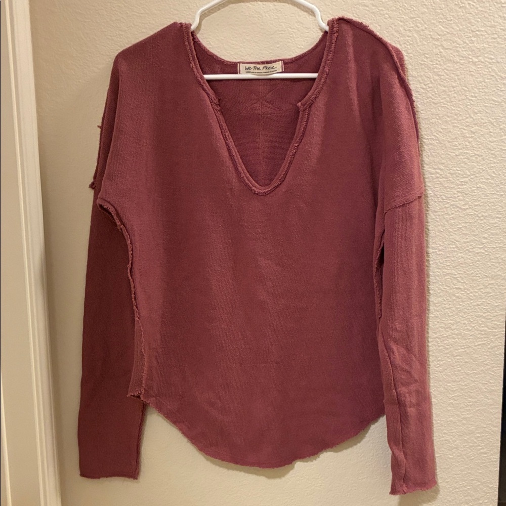 We The Free Off-the-Shoulder Sweater - Mauve - Picture 2 of 4
